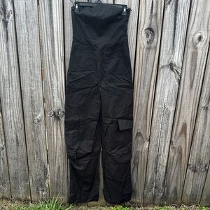 Zara Black Women's Cargo Jumpsuit